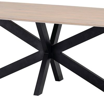 Eetkamertafel deens ovaal 210, Mango Ashblond