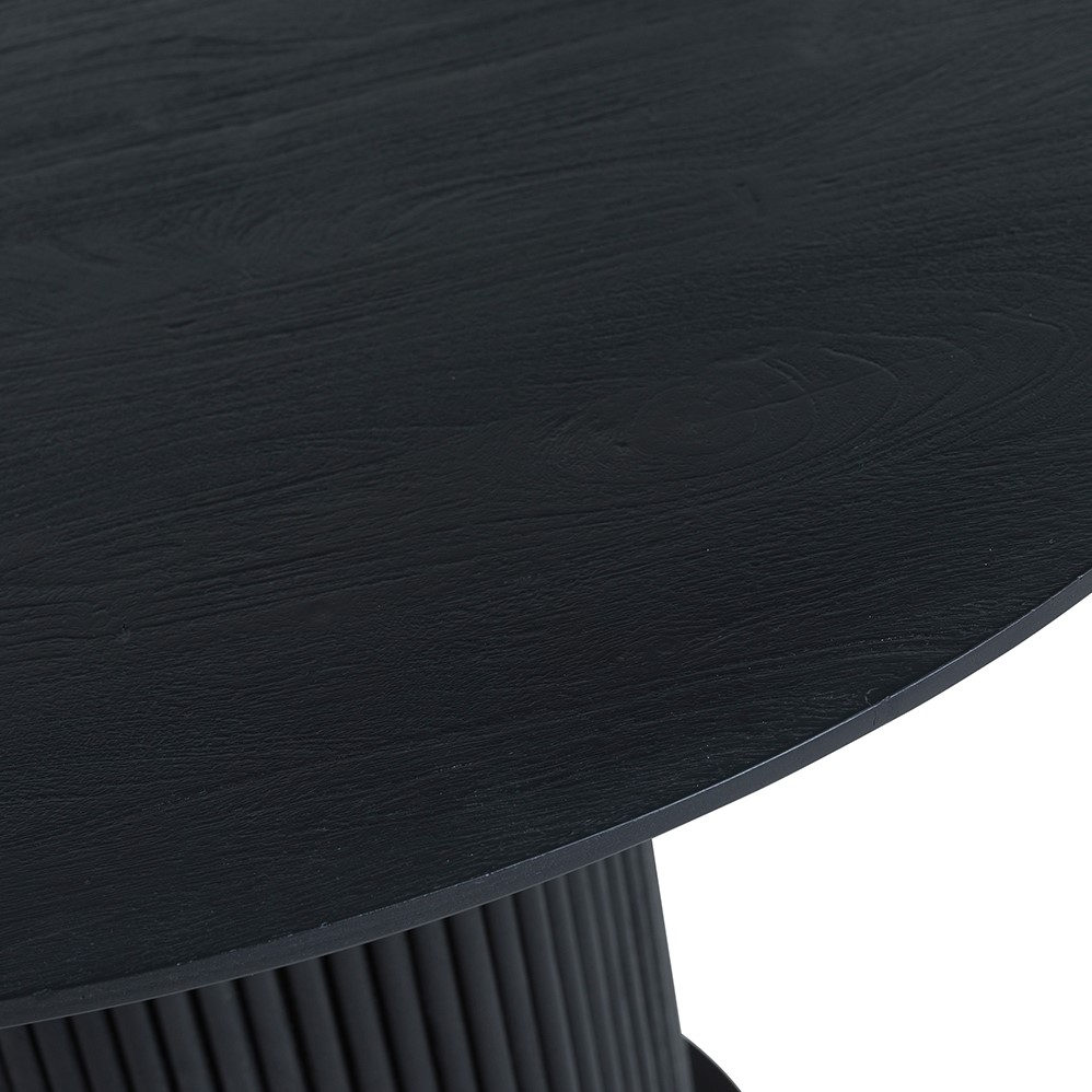 Eetkamertafel Ø120, Acacia Black - Afbeelding 5