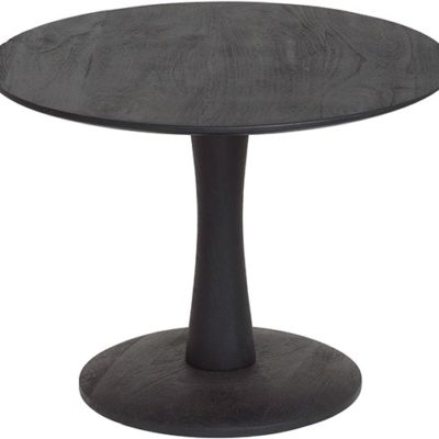 Bijzettafel Ø60, laag, Black