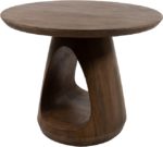 Bremen salontafel Ø60, H45, Brown Walnut