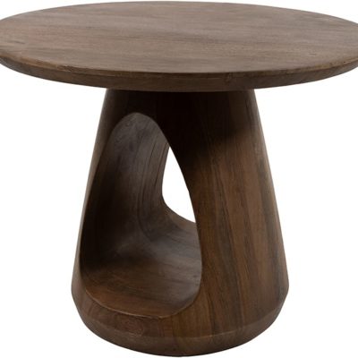 Bremen salontafel Ø60, H45, Brown Walnut