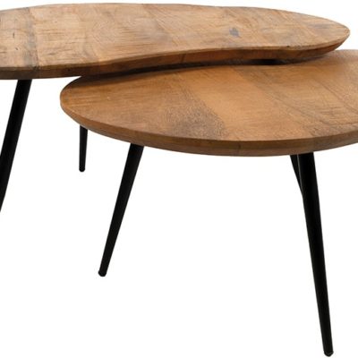 Erfurt salontafel organisch, set van 2, Smooth Natural
