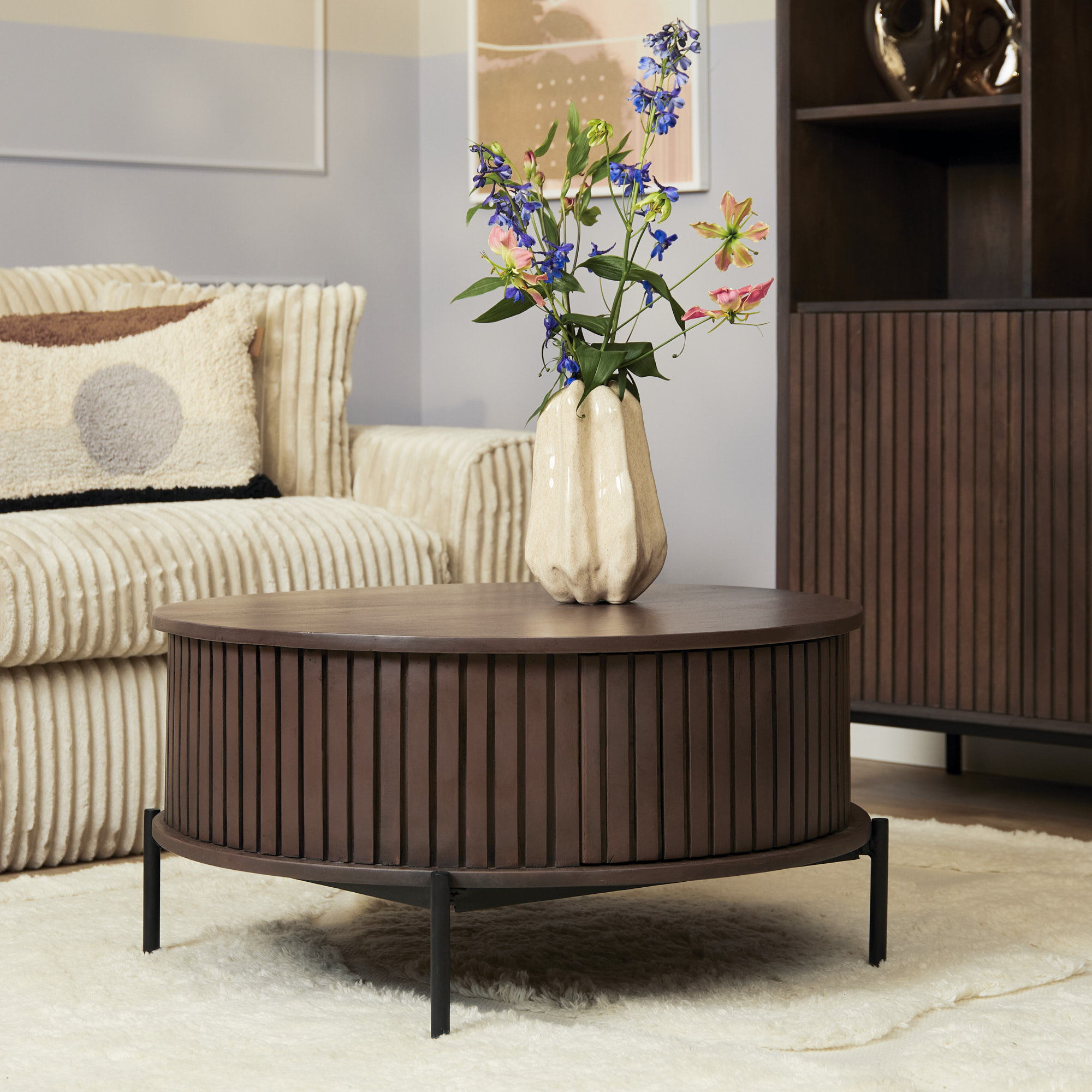 Starfurn Salontafel Madison Bruin &VerticalLine; 80 cm &VerticalLine; Rond
