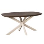 Eettafel Madison Bruin | 160 cm | Deens Ovaal | Poot Zand