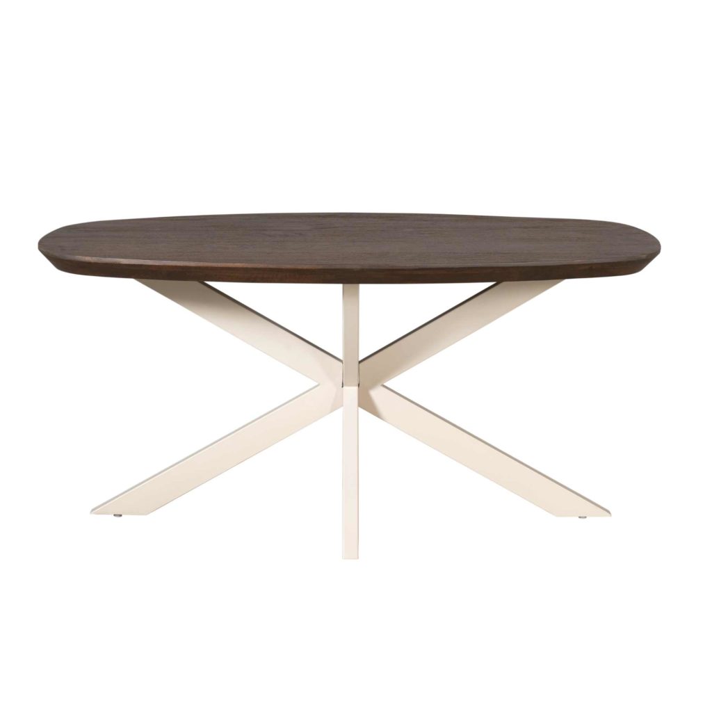Eettafel Madison Bruin | 160 cm | Deens Ovaal | Poot Zand - Afbeelding 2