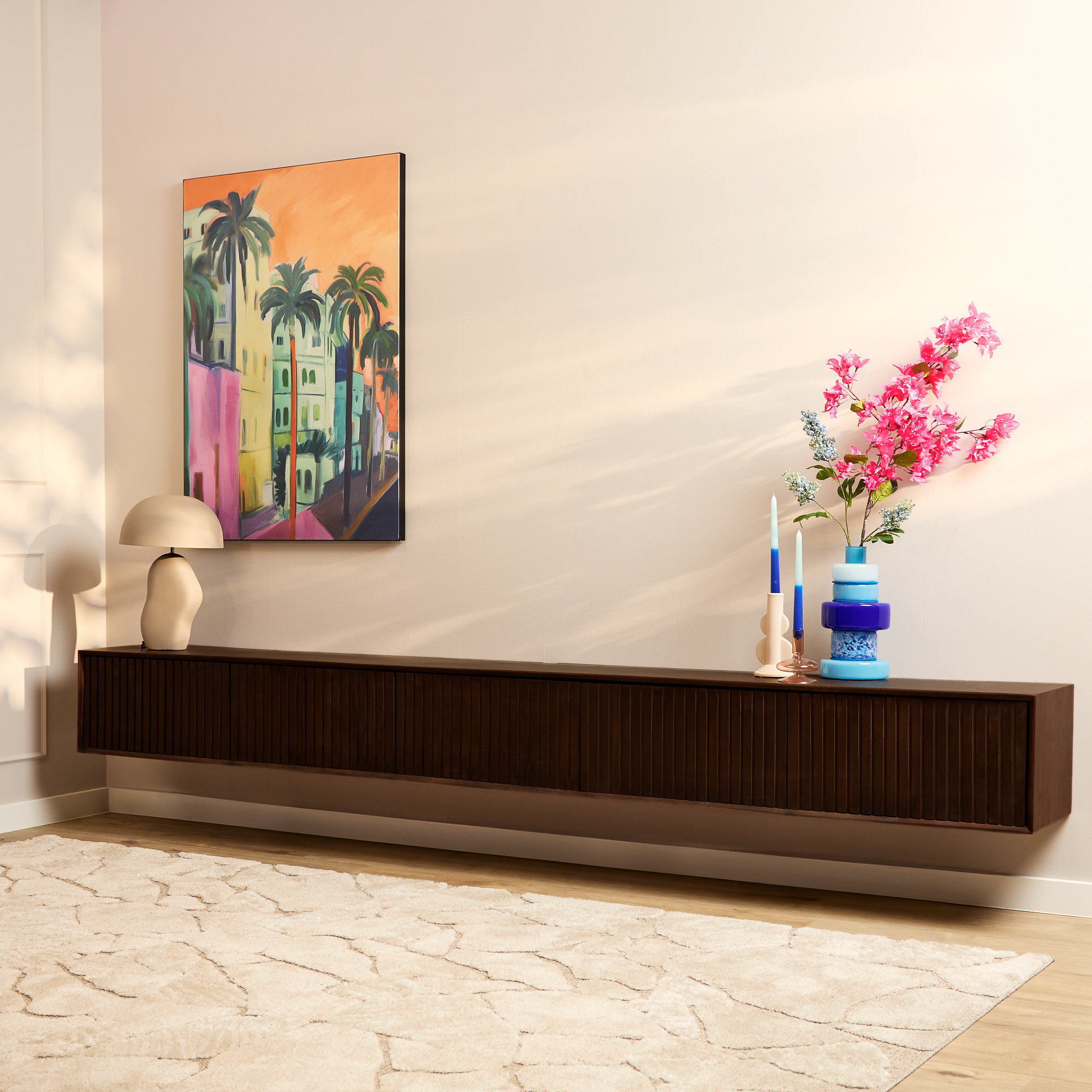 Starfurn Zwevend tv meubel Madison Brown &VerticalLine; 280 cm