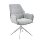 Eetkamerstoel Hera | Lichtgrijs | Met armleuning