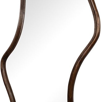 Golvende spiegel 160, Mango Mat Walnoot