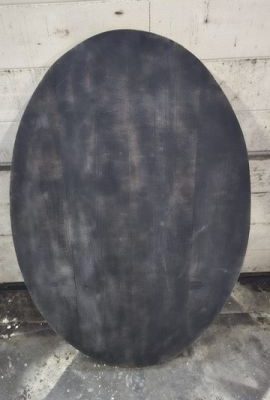 OUTLET! Steigerhout tafelblad ovaal