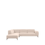 LABEL51 Hoekbank Merido - Naturel - Raven - Links Voorstaand