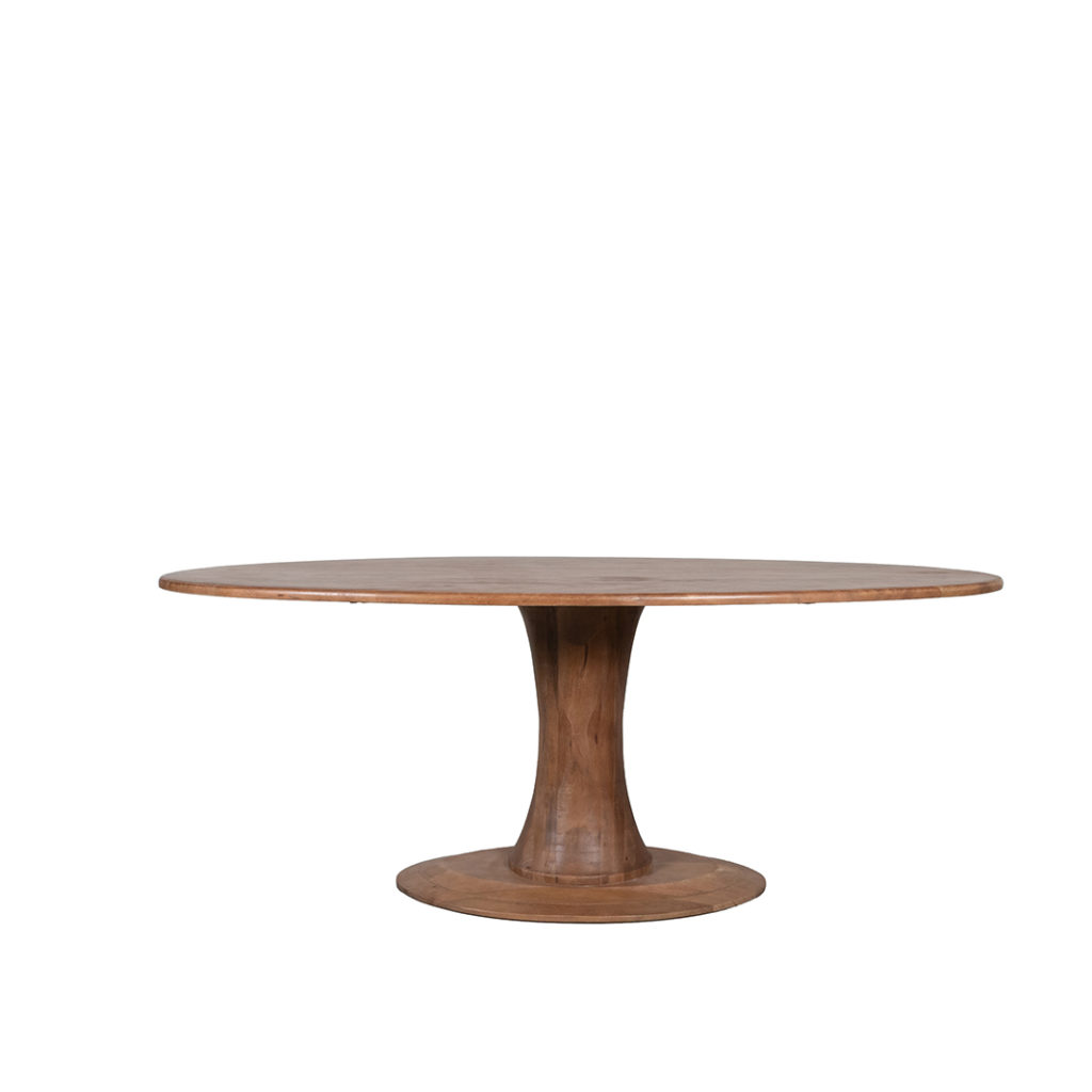LABEL51 Eetkamertafel Craft - Nature Smooth - Mangohout - 230 cm - Ovaal - Afbeelding 2