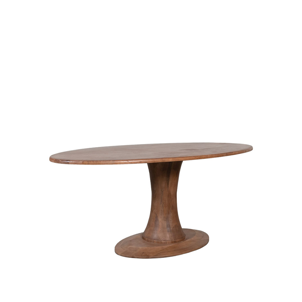 LABEL51 Eetkamertafel Craft - Nature Smooth - Mangohout - 230 cm - Ovaal - Afbeelding 3