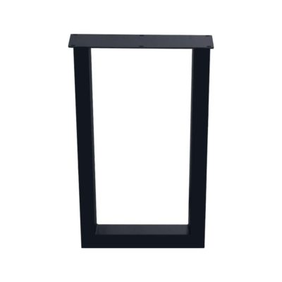 Stalen U-vormige Bartafelpoot 60 x 8 cm, hoogte 110 cm (8 x 8 cm)