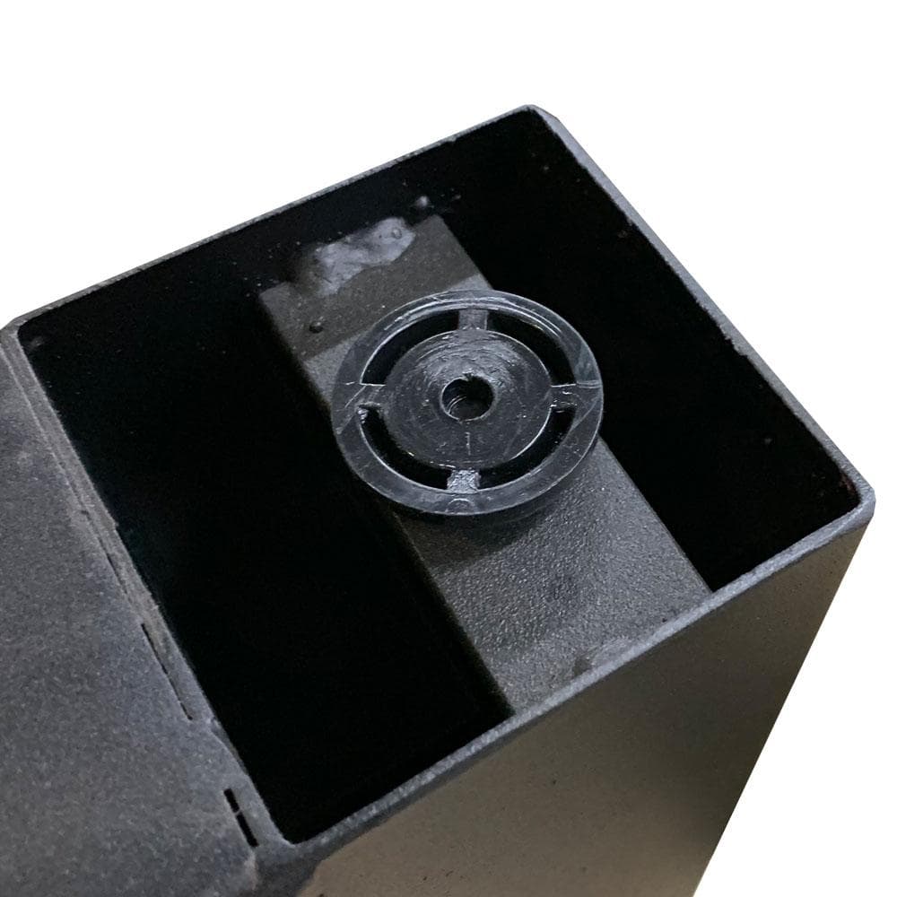 Set stalen A-bankpoten 38 x 8 cm, hoogte 43 cm, zwart (8 x 8 cm) - 2 stuks - Afbeelding 5