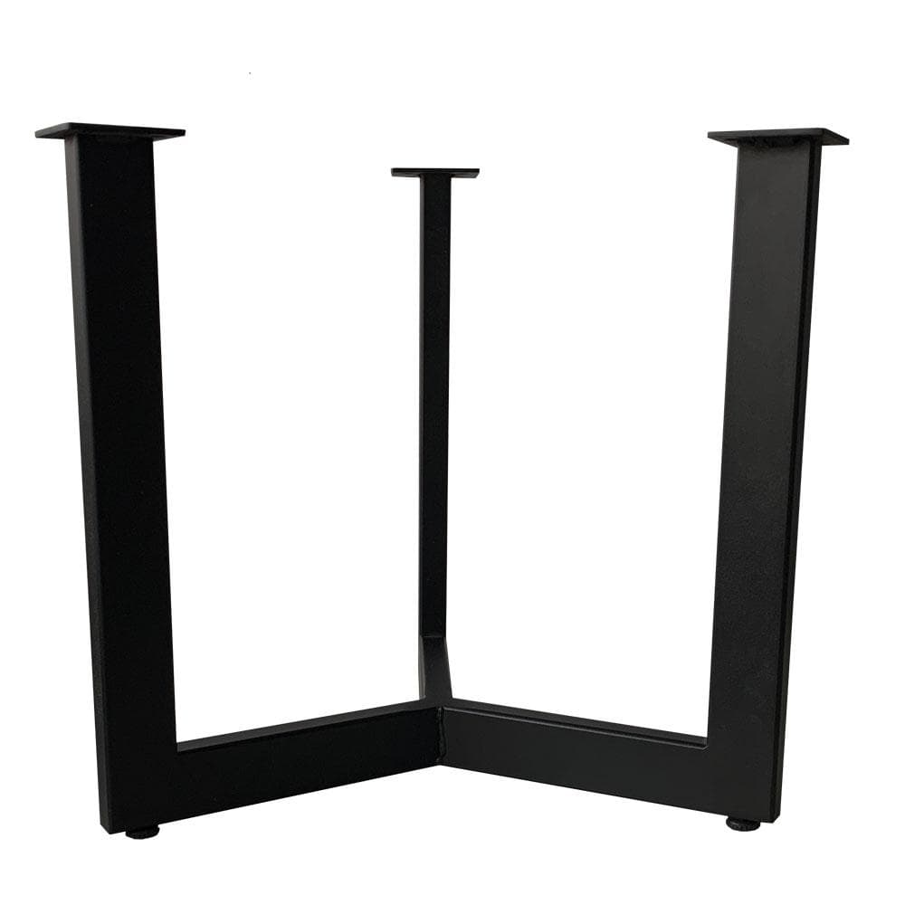 Stalen salononderstel, zwart, rond Ø 42 cm, hoogte 37 cm (2 x 4 cm)