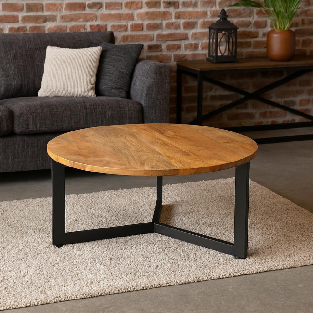 Stalen salononderstel zwart rond ø 73 cm en hoogte 37 cm (2 x 4 cm) - Afbeelding 3