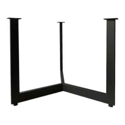 Stalen salontafelonderstel zwart, rond Ø 59 cm, hoogte 43 cm (2 x 4 cm)