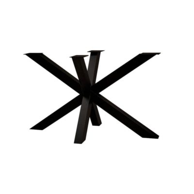 Stalen matrix, zwarte spinpoot, 140 x 70 cm, hoogte 72 cm (6 x 6 cm)