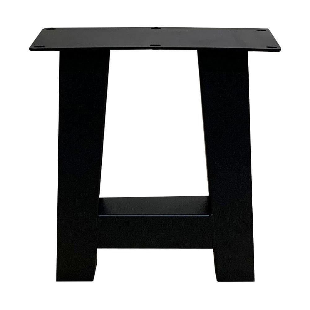 Stalen A-Salontafelpoot, 32 x 6 cm, hoogte 42 cm, zwart (6 x 6 cm) - 2 stuks - Afbeelding 2