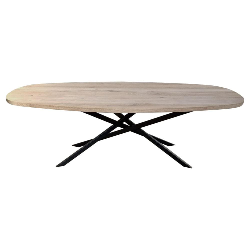 Stalen tafelonderstel zwart mikado 170 x 75 cm, hoogte 72 cm (5 x 3 cm) - Afbeelding 2