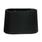 Ovale conische tafelpoot van staal, 120 x 50 cm, hoogte 72 cm