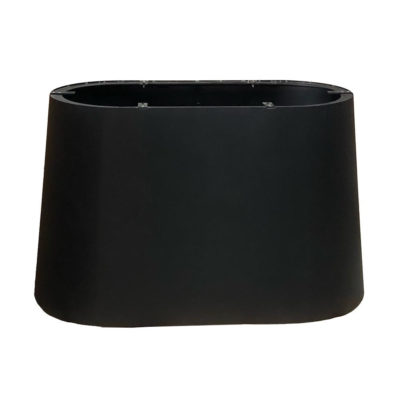 Ovale conische tafelpoot van staal, 120 x 50 cm, hoogte 72 cm