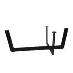 Stalen salononderstel, zwart, 100 x 51 cm, hoogte 36,5 cm (koker 6 x 1 cm)