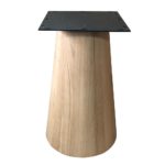 Eikenhouten kegelvormige (conische) tafelpoot, ø 45 cm, hoogte 74 cm