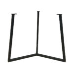 Stalen salononderstel zwart rond ø 62 cm en hoogte 46 cm (2 x 2 cm)