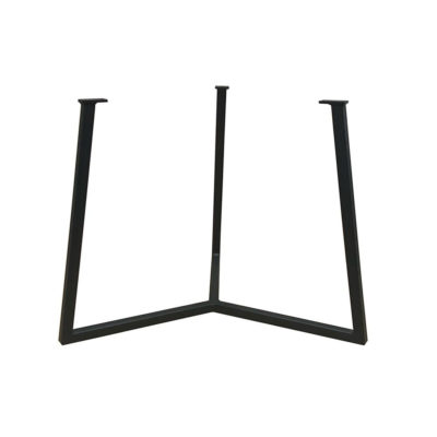 Stalen salononderstel zwart rond Ø 50 cm en hoogte 36 cm (2 x 2 cm)