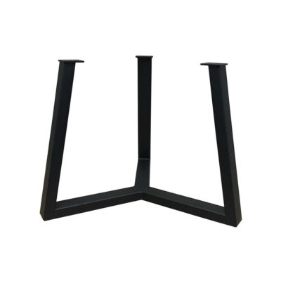 Stalen salononderstel, zwart, rond, ø 46 cm, hoogte 35,5 cm (5 x 3 cm)