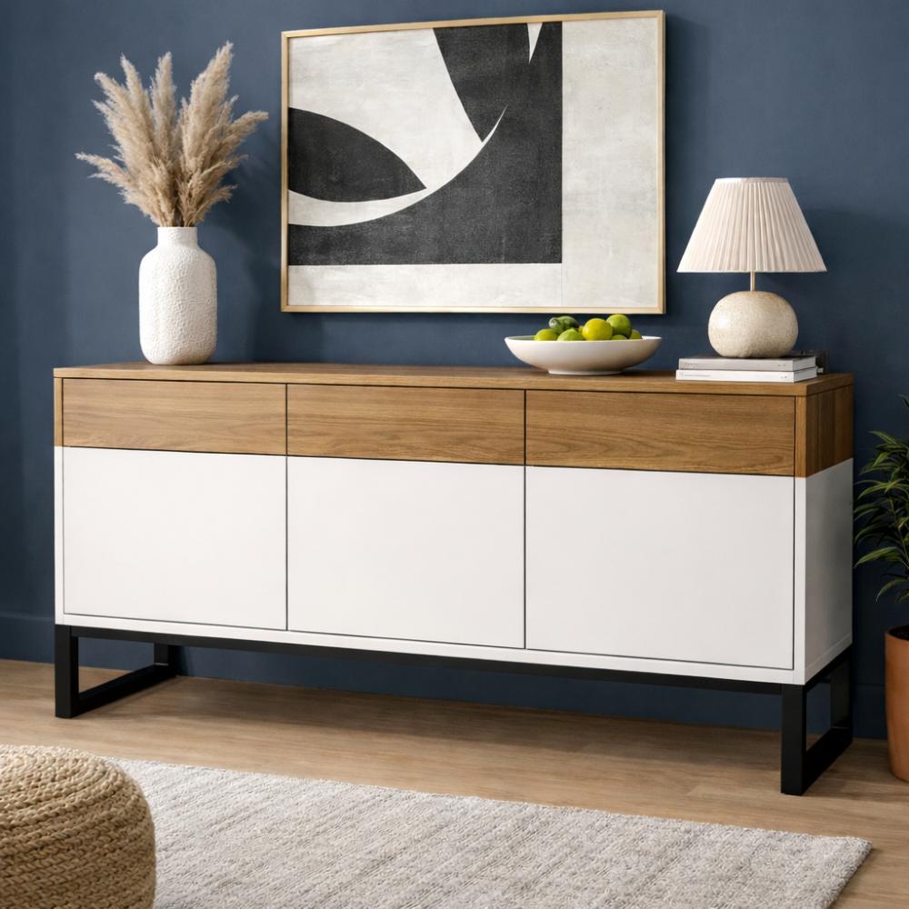 Set stalen U-bank-/meubelpoten 54 x 6 cm, hoogte 37,5 cm, zwart (5 x 2,5 cm) - 2 stuks - Afbeelding 4