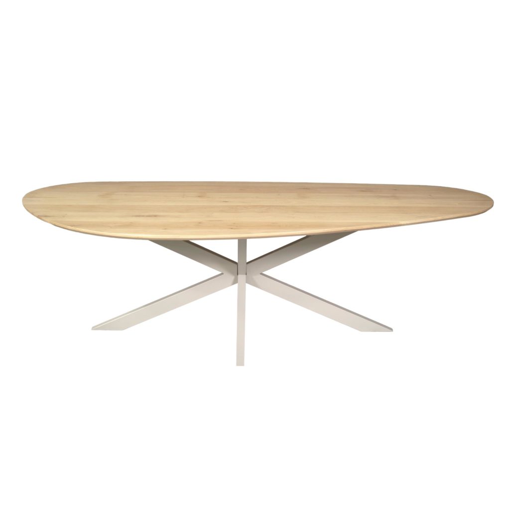 Eiken eettafel Cloud | 210 cm | Naturel | Poot Zand