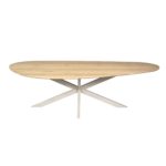 Eiken eettafel Cloud | 240 cm | Naturel | Poot Zand
