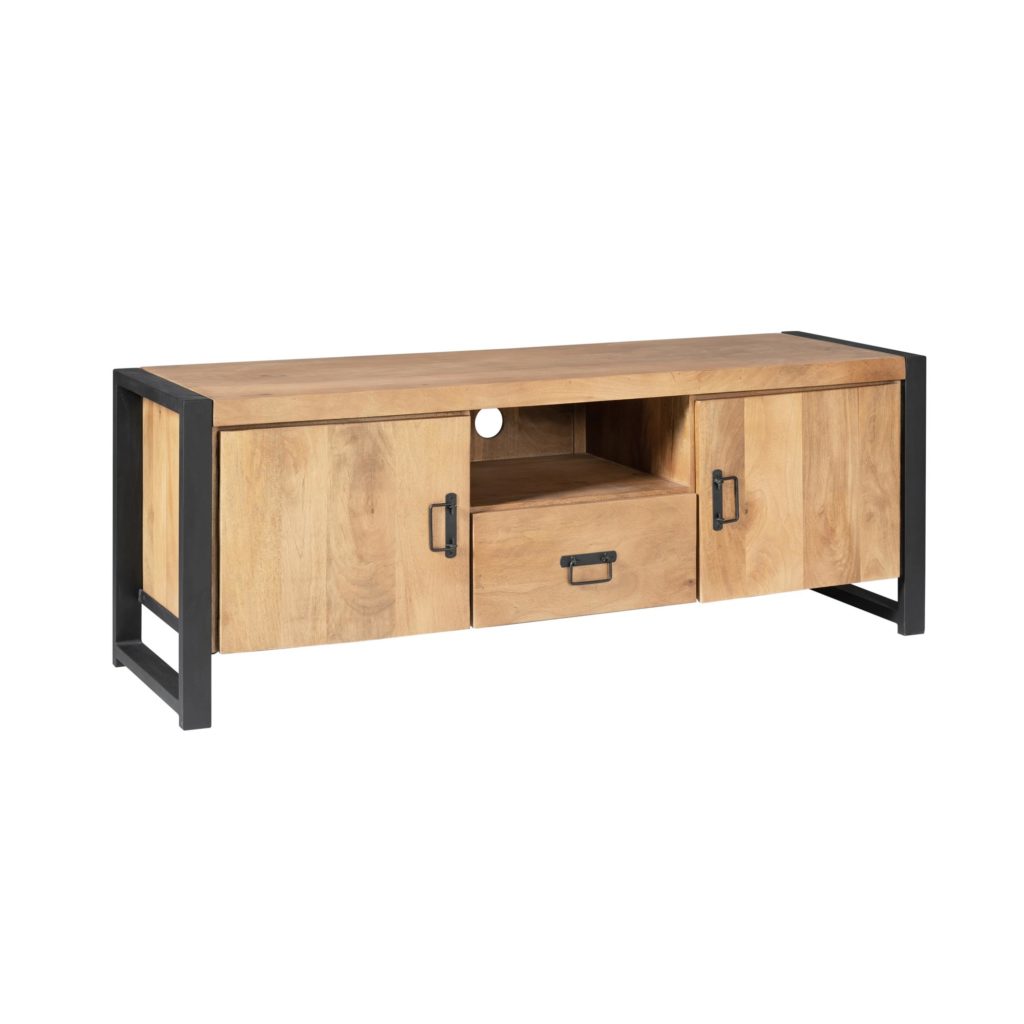 Tv-meubel Britt | 150 cm | met deuren en lade - Afbeelding 3
