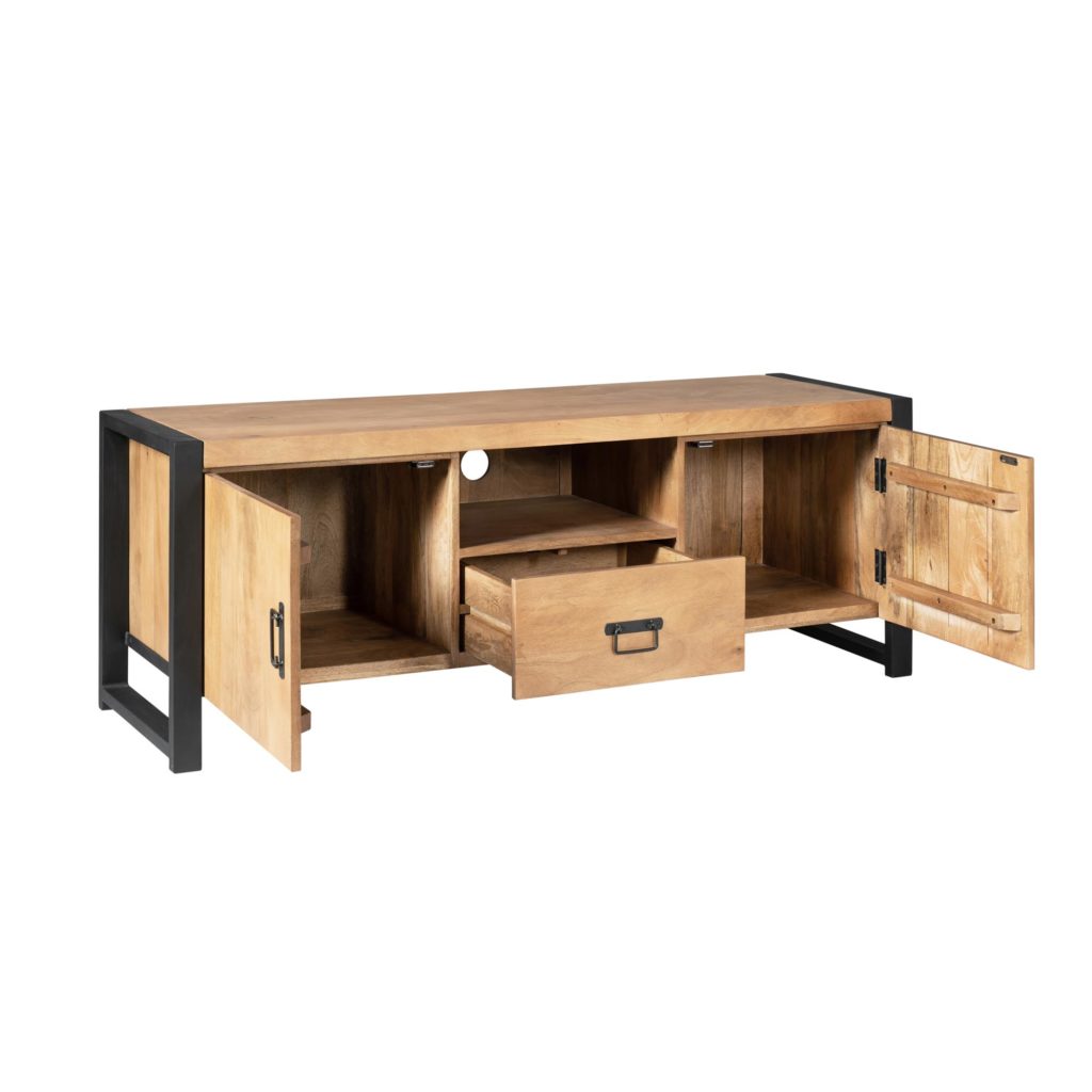 Tv-meubel Britt | 150 cm | met deuren en lade - Afbeelding 4