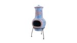 Chiminea Colima Kleihaard Blauw/Rood