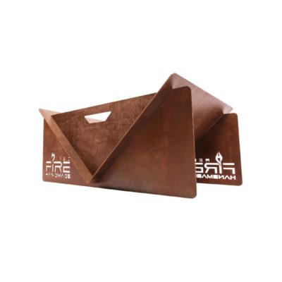 V Vuurschaal Handgemaakt Roest