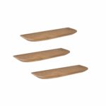 Wandplank Gusta Licht mango | 60 cm | Set van 3