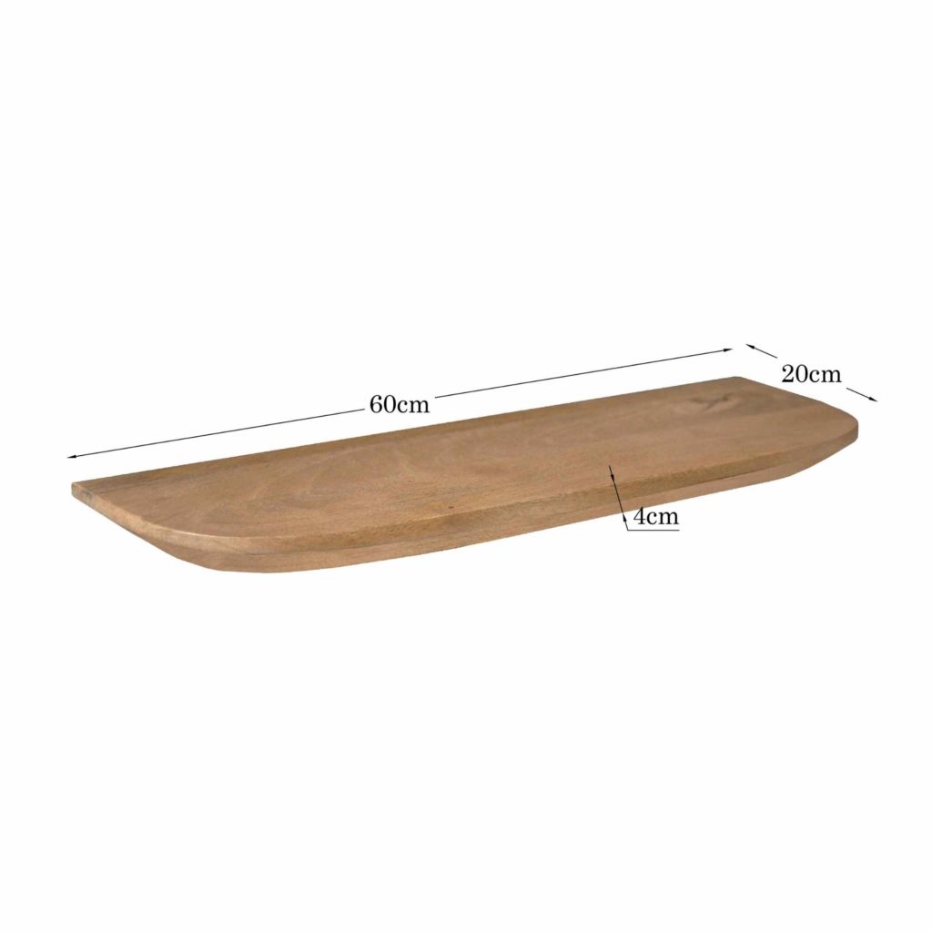 Wandplank Gusta Licht mango | 60 cm | Set van 3 - Afbeelding 6