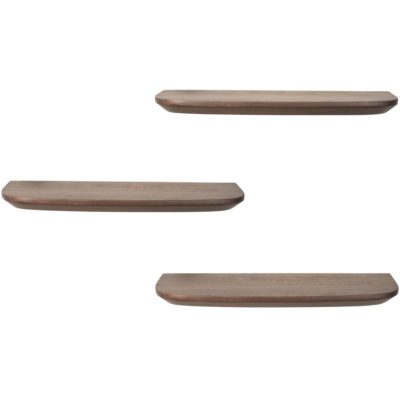 Wandplank Gusta Bruin | 60 cm | Set van 3