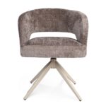 Eetkamerstoel Demi | Klei | Poot Zand | Met armleuning