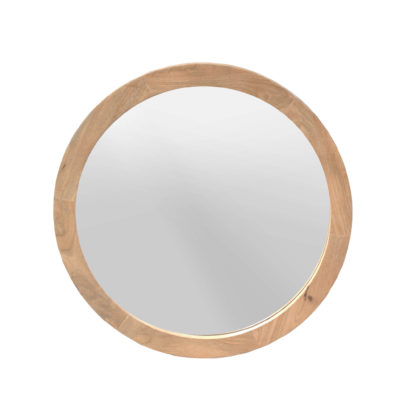 Ronde spiegel Dide Naturel Mangohout 80 cm