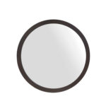 Ronde spiegel Dide Bruin Mangohout 80 cm