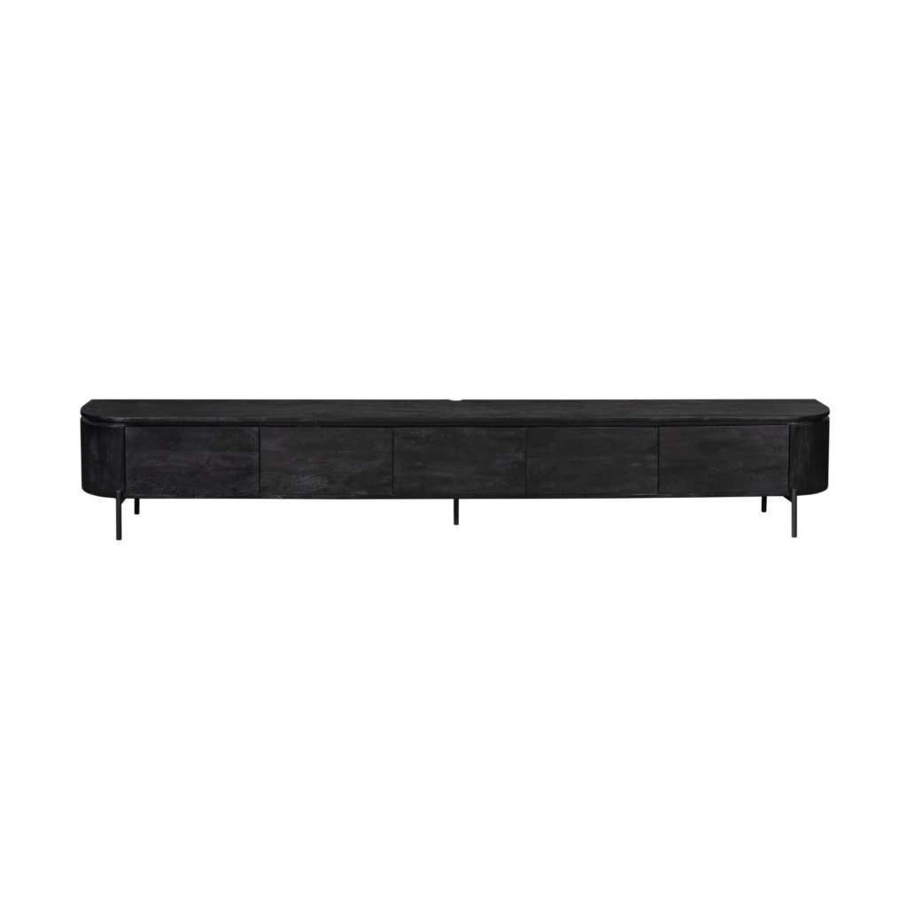 Tv meubel Excellent Zwart | 280 cm