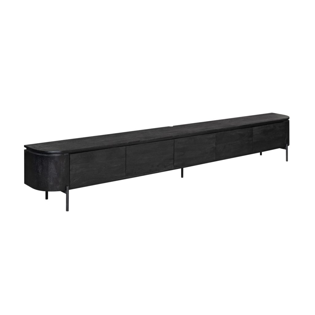 Tv meubel Excellent Zwart | 280 cm - Afbeelding 2