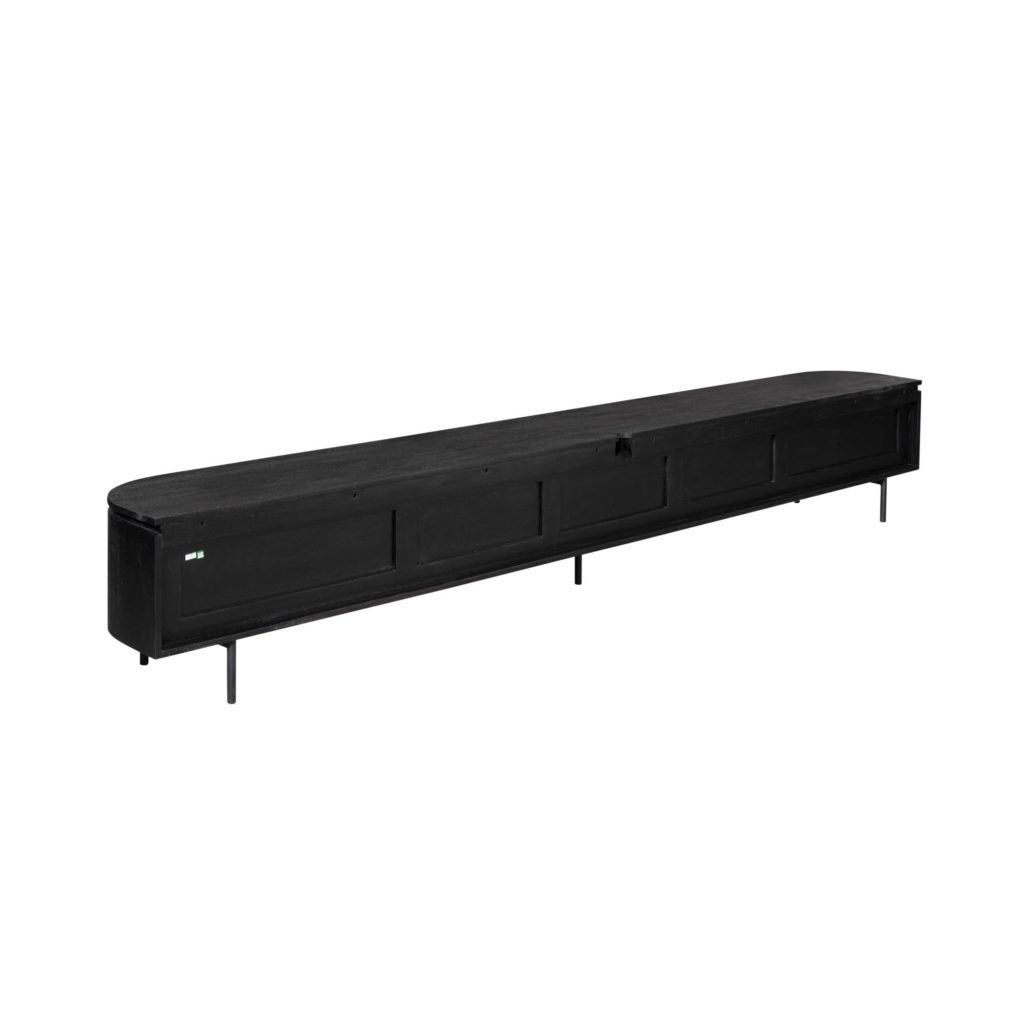 Tv meubel Excellent Zwart | 280 cm - Afbeelding 4