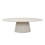 Ovale eettafel Solana Zand Mangohout 240 cm