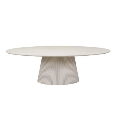 Ovale eettafel Solana Zand Mangohout 240 cm