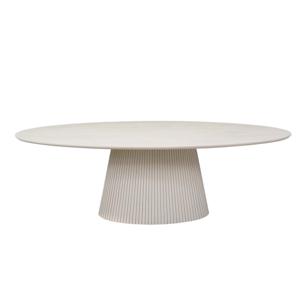 Ovale eettafel Solana Zand Mangohout 240 cm - Afbeelding 2